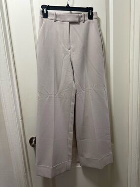Abercrombie & Fitch Wide Leg Light Taupe Dress Pants